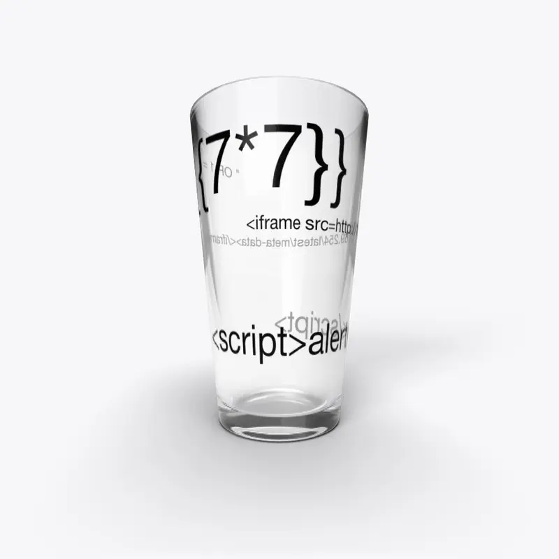 Injection Pint Glass